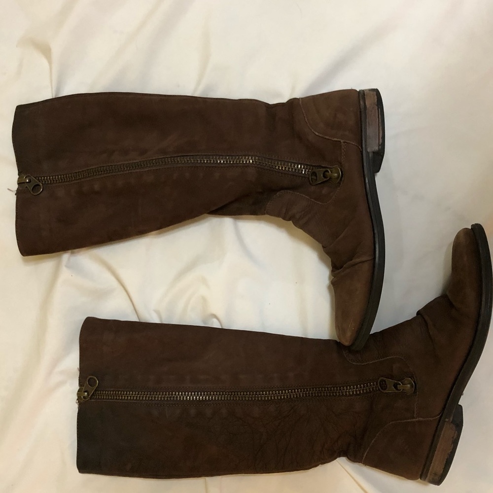 Steve Madden brown suede knee high boots
